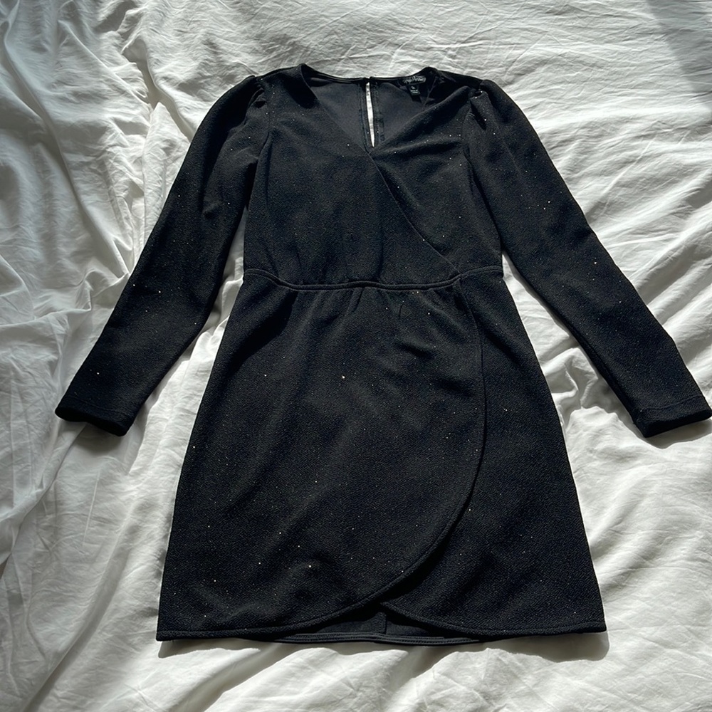 Knee high beautiful sparkly black dress